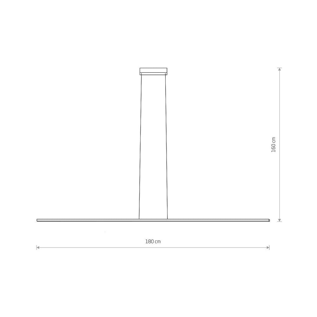Nowodvorski Lampa liniowa sufitowa BAR LED L 40W 50/60Hz - Aluminium lakierowane - Czarny II 10850