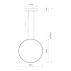 Nowodvorski Lampa wisząca CIRCOLO LED M 21W 50/60Hz - Aluminium lakierowane - Czarny III 10861