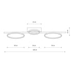 Nowodvorski Lampa przysufitowa CIRCOLO LED 33W 50/60Hz - Aluminium lakierowane - Czarny II 10866