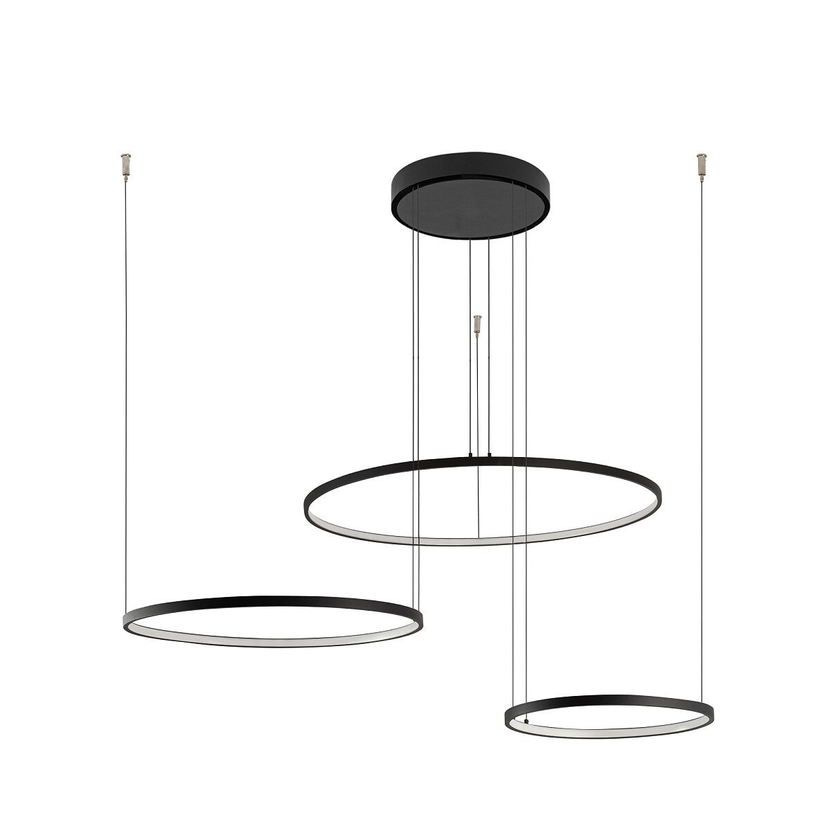 Nowodvorski Lampa wisząca CIRCOLO LED 45W 50/60Hz - Aluminium lakierowane - Czarny II 10867