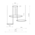 Nowodvorski Lampa wisząca CIRCOLO LED 45W 50/60Hz - Aluminium lakierowane - Czarny II 10867