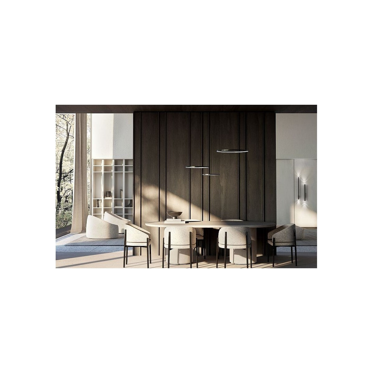 Nowodvorski Lampa wisząca CIRCOLO LED 45W 50/60Hz - Aluminium lakierowane - Czarny II 10867