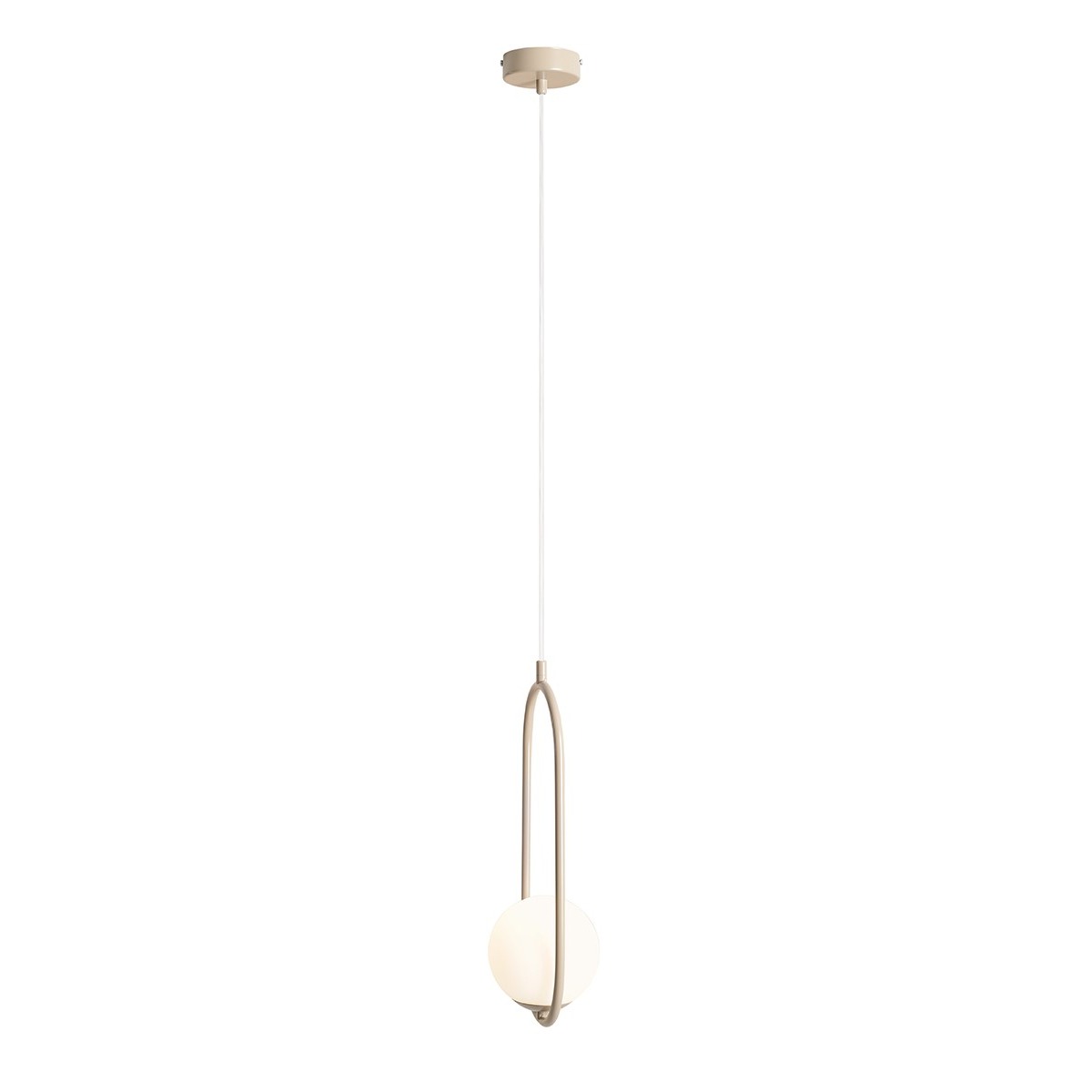 Aldex Lampa Wisząca Riva Beige - Metal / szkło - Beżowy 1086G17