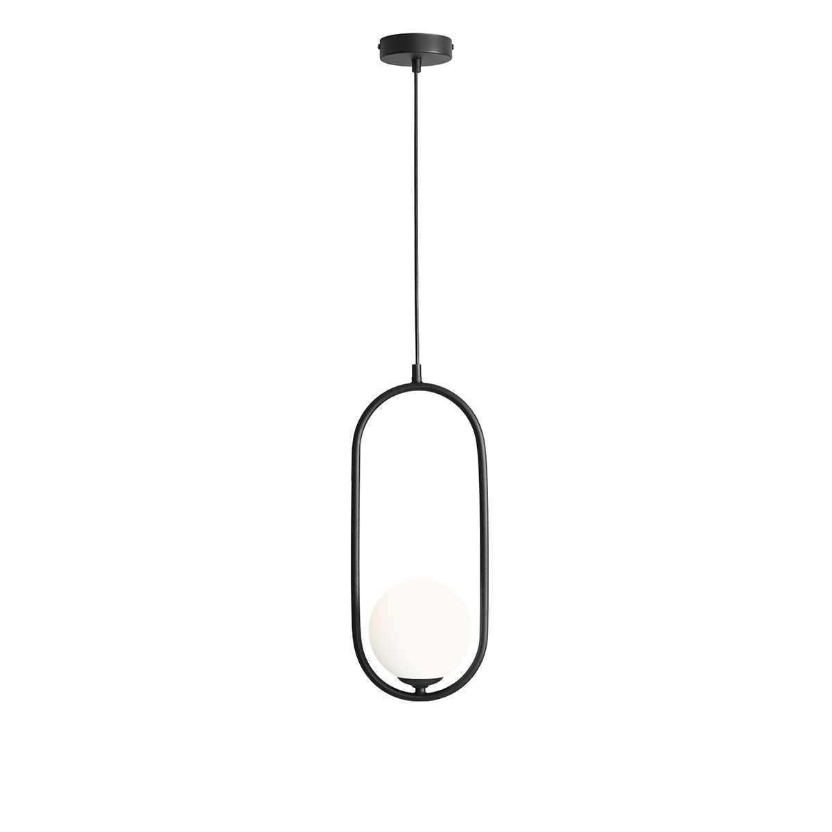 Aldex Lampa Wisząca Riva Black - Metal / szkło - Czarny 1086G1