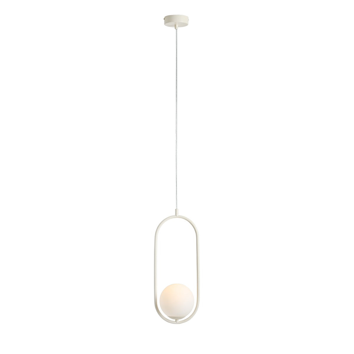 Aldex Lampa Wisząca Riva Cream - Metal / szkło - Kremowy 1086G9