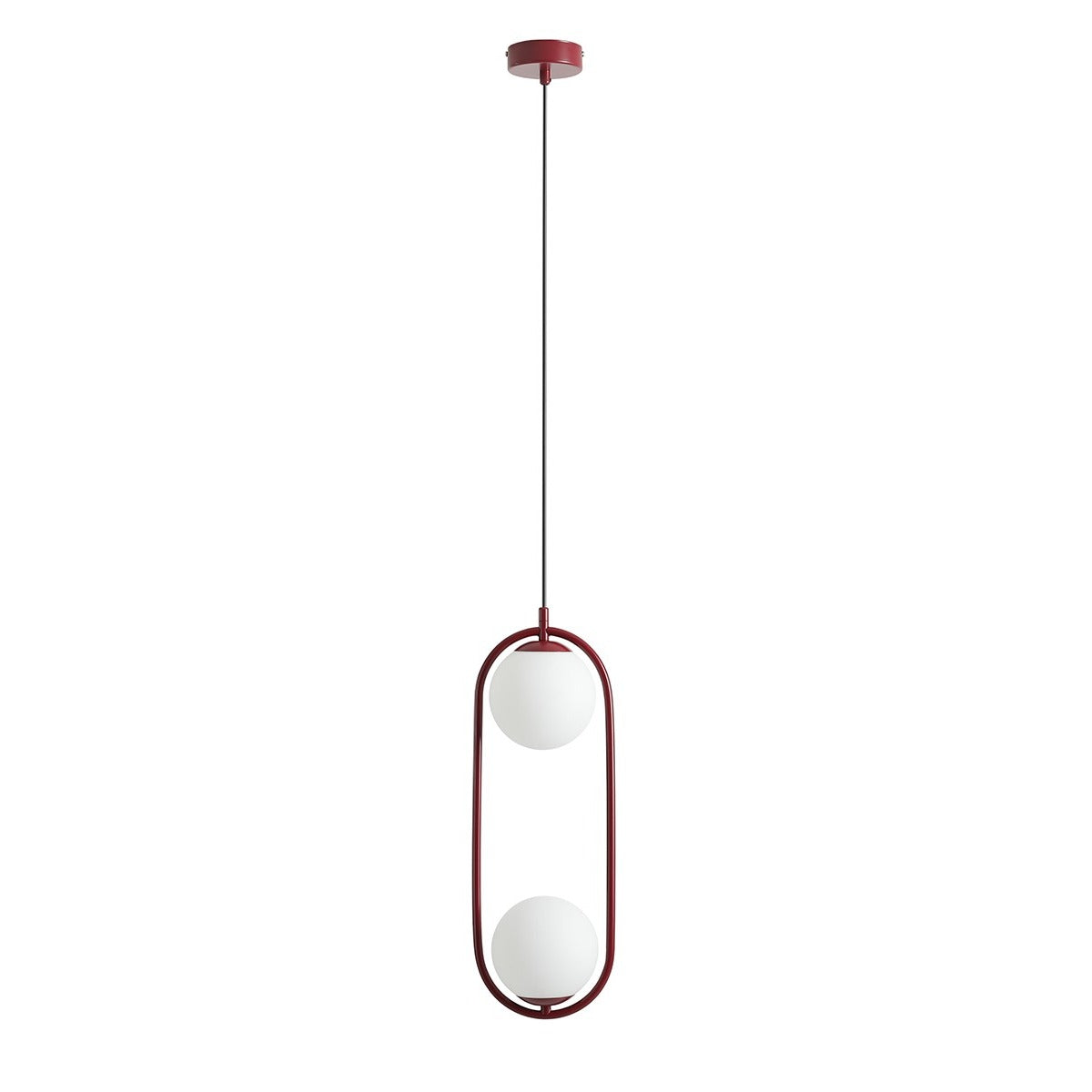 Aldex Lampa Wisząca Riva 2 Red Wine - Metal / szkło - Bordowy 1086H15