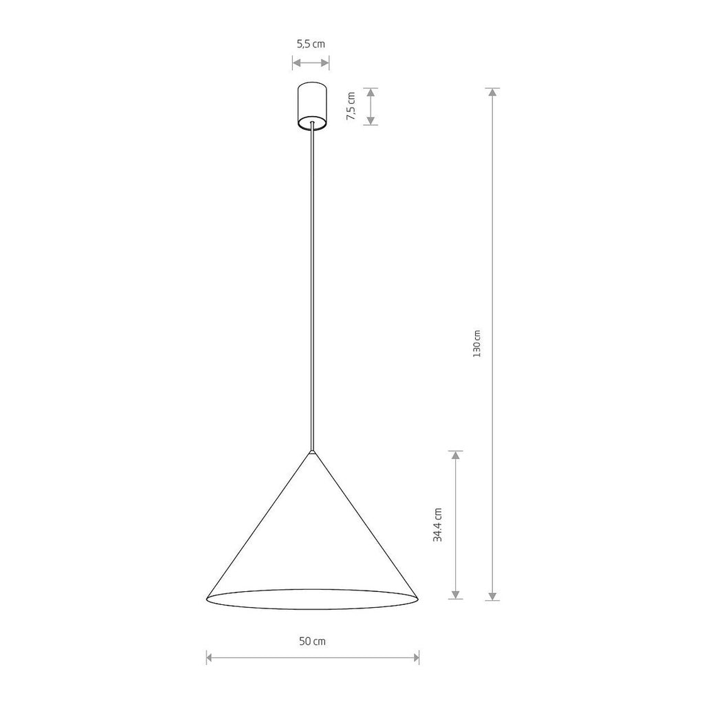Nowodvorski Lampa wisząca ZENITH L 20W only LED 50/60Hz - Stal lakierowana - Umbra gray 10873