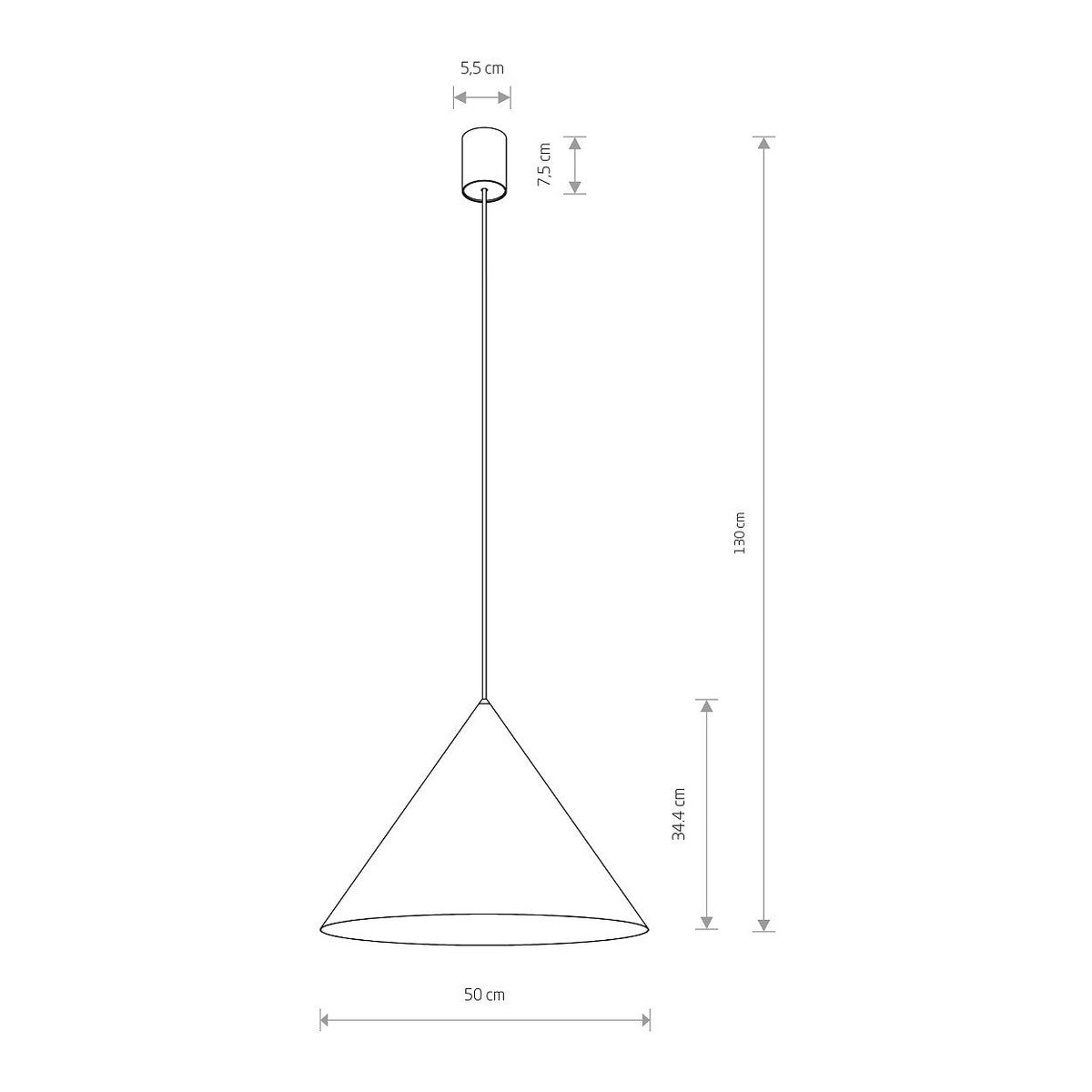 Nowodvorski Lampa wisząca ZENITH L 20W only LED 50/60Hz - Stal lakierowana - Umbra gray 10873