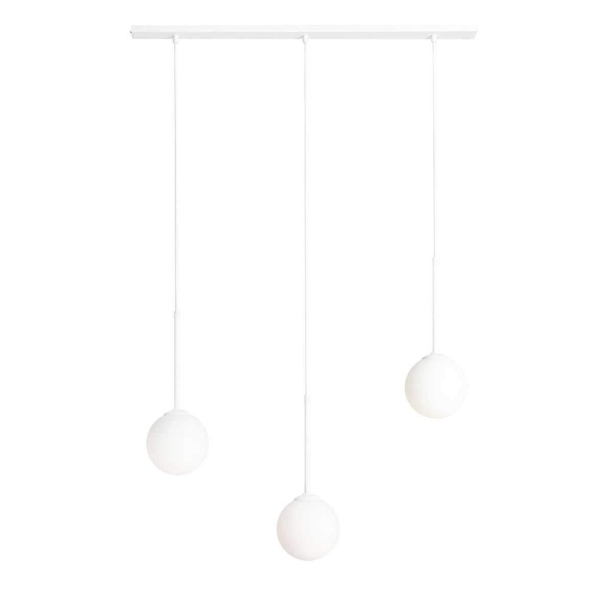 Aldex Lampa Wisząca Bosso 3 White - Metal / szkło - Biały 1087E