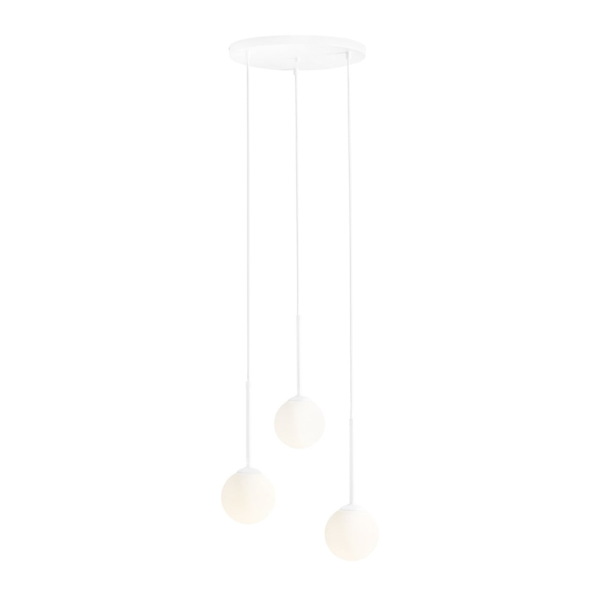Aldex Lampa Wisząca Bosso 3 Ring White - Metal / szkło - Biały 1087E_R
