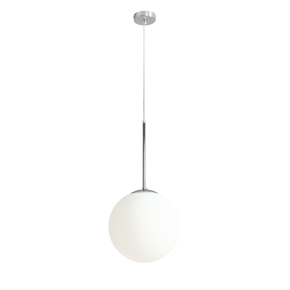 Aldex Lampa Wisząca Bosso Medium 30 Chrome - Metal / szkło - Chrom 1087G4