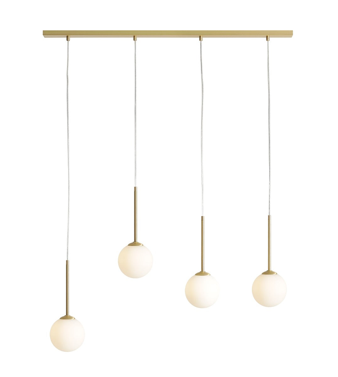 Aldex Lampa Wisząca Bosso 4 Brass - Metal / szkło - Mosiądz 1087L40