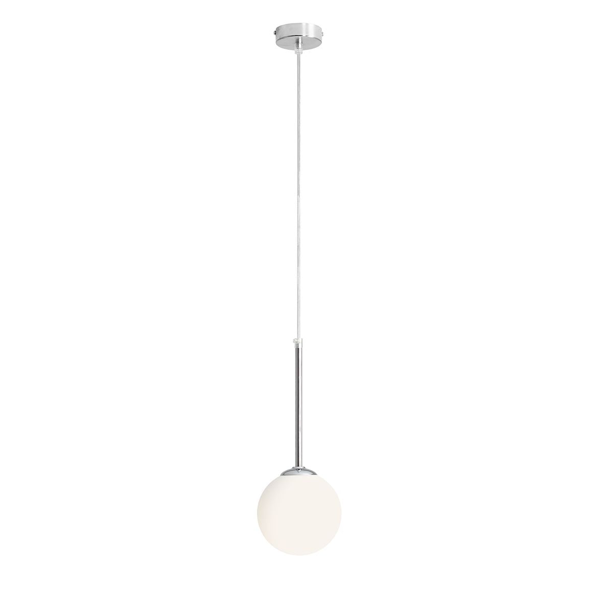 Aldex Lampa Wisząca Bosso Mini 14 Chrome - Metal / szkło - Chrom 1087XXS4