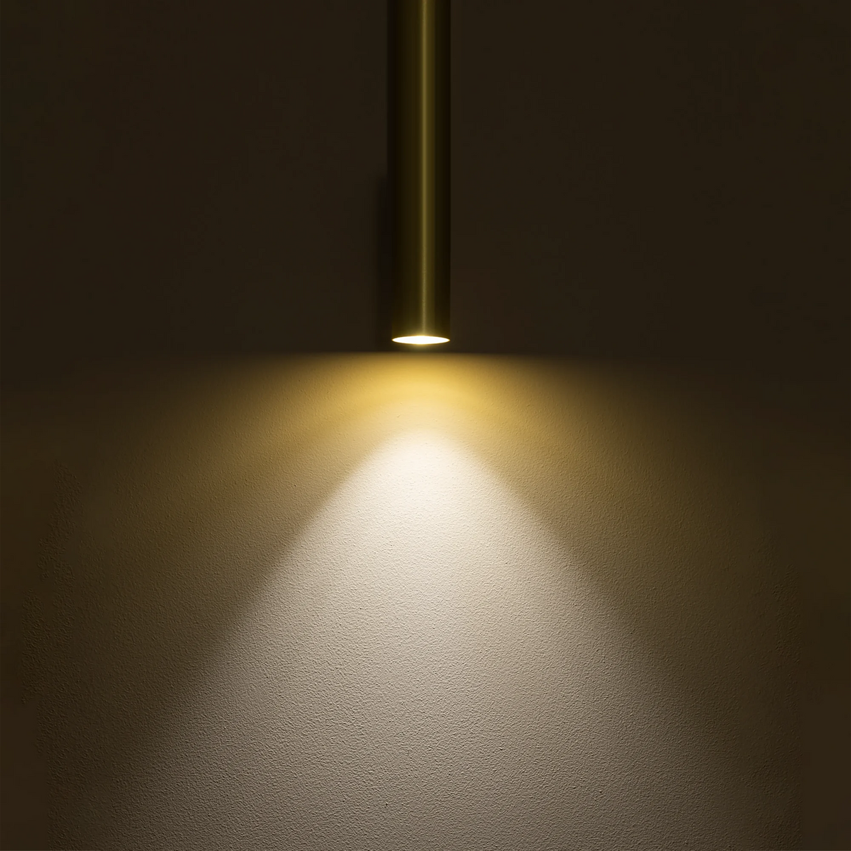 Nowodvorski Lampa downlights natynkowa FOURTY M 10W only LED 50/60Hz - Lity mosiądz - Miedziany 10885 - lampa włączona