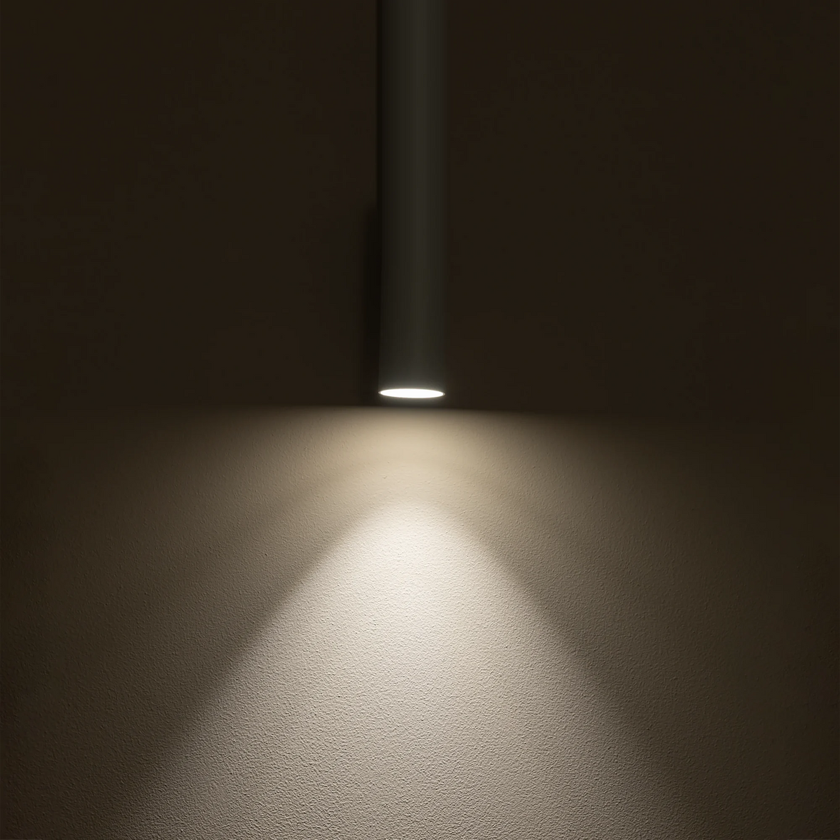 Nowodvorski Lampa downlights natynkowa FOURTY M 10W only LED 50/60Hz - Aluminium lakierowane - Silk gray 10886 - lampa włączona