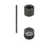 Nowodvorski Lampa downlights natynkowa FOURTY M 10W only LED 50/60Hz - Aluminium lakierowane - Umbra gray