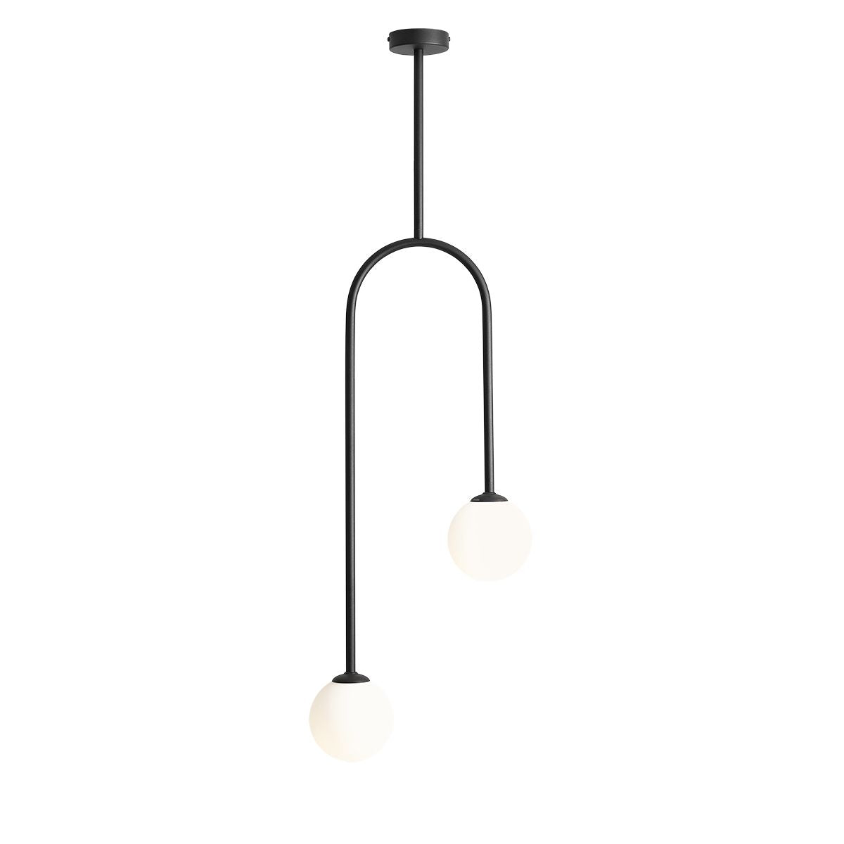Aldex Plafon Nave 2 Black - Metal / szkło - Czarny 1088PL_H1