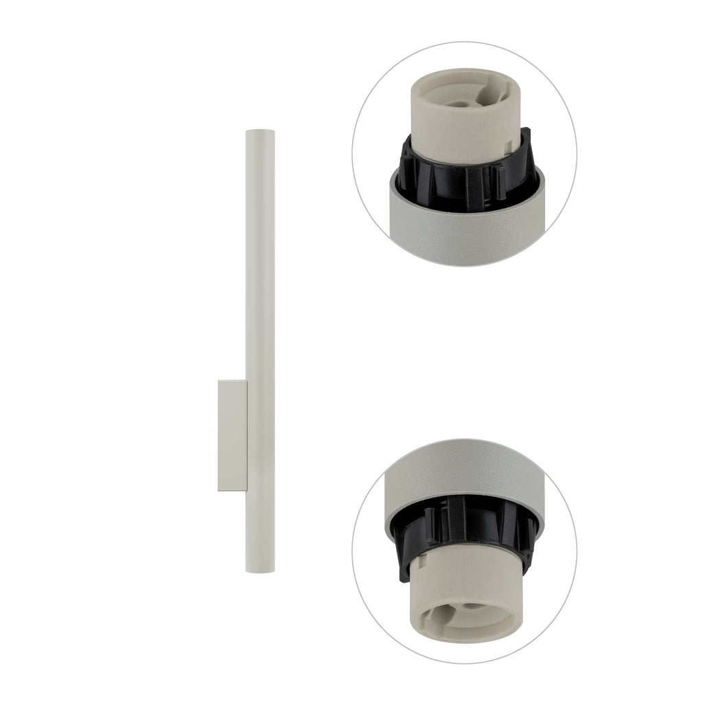 Nowodvorski Kinkiet FOURTY WALL XL 10W only LED 50/60Hz - Stal lakierowana - Silk gray