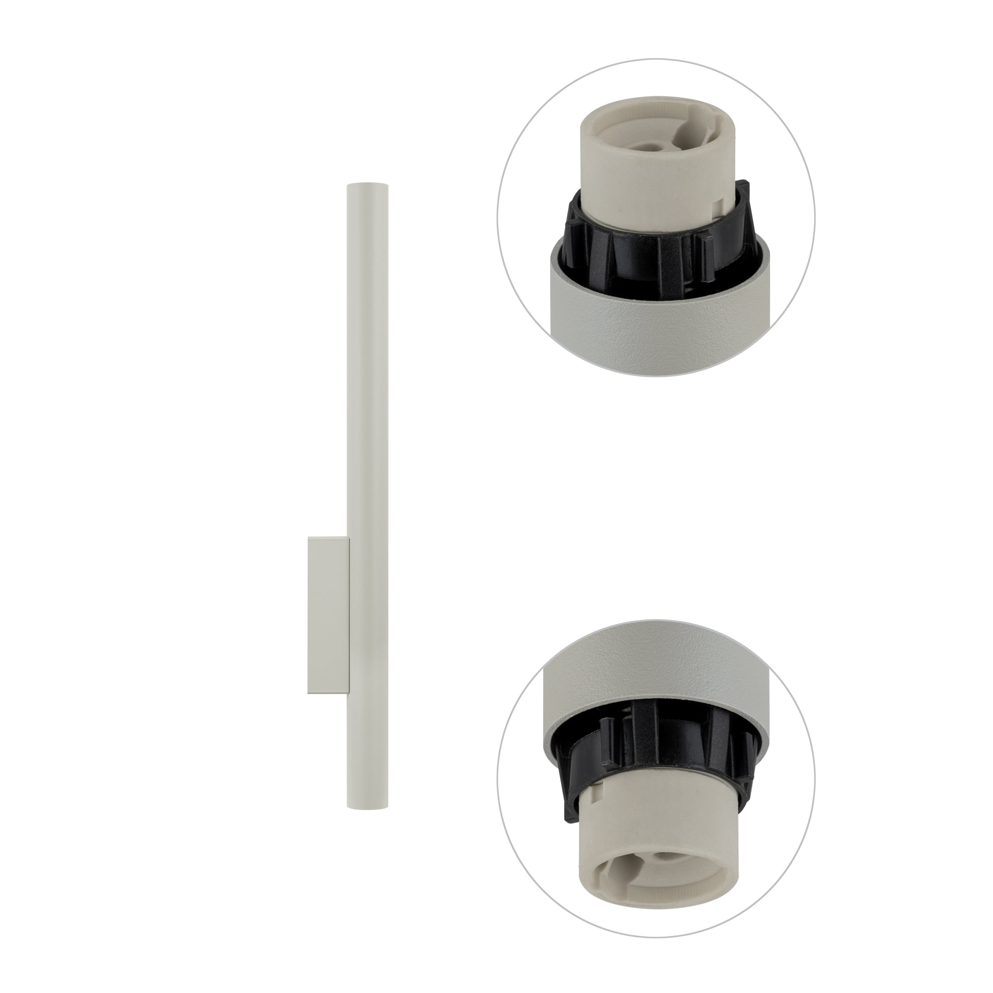 Nowodvorski Kinkiet FOURTY WALL XL 10W only LED 50/60Hz - Stal lakierowana - Silk gray