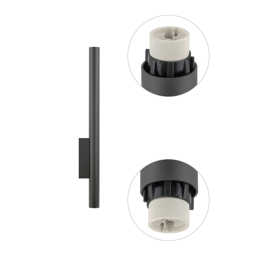 Nowodvorski Kinkiet FOURTY WALL XL 10W only LED 50/60Hz - Stal lakierowana - Umbra gray