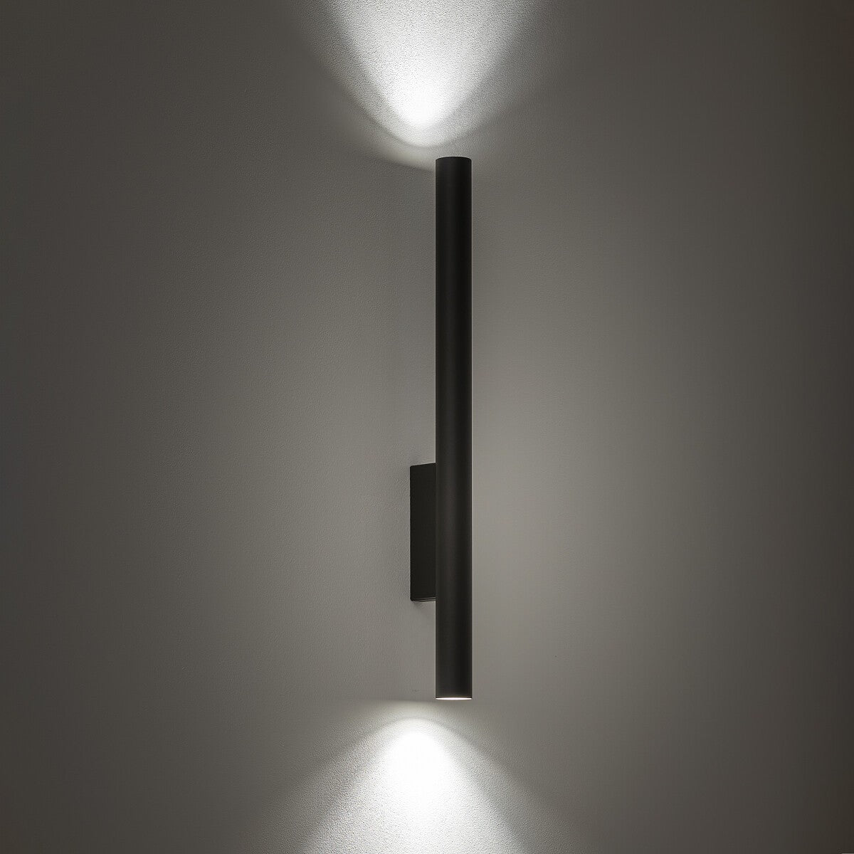 Nowodvorski Kinkiet FOURTY WALL XL 10W only LED 50/60Hz - Stal lakierowana - Umbra gray 10893 - lampa włączona