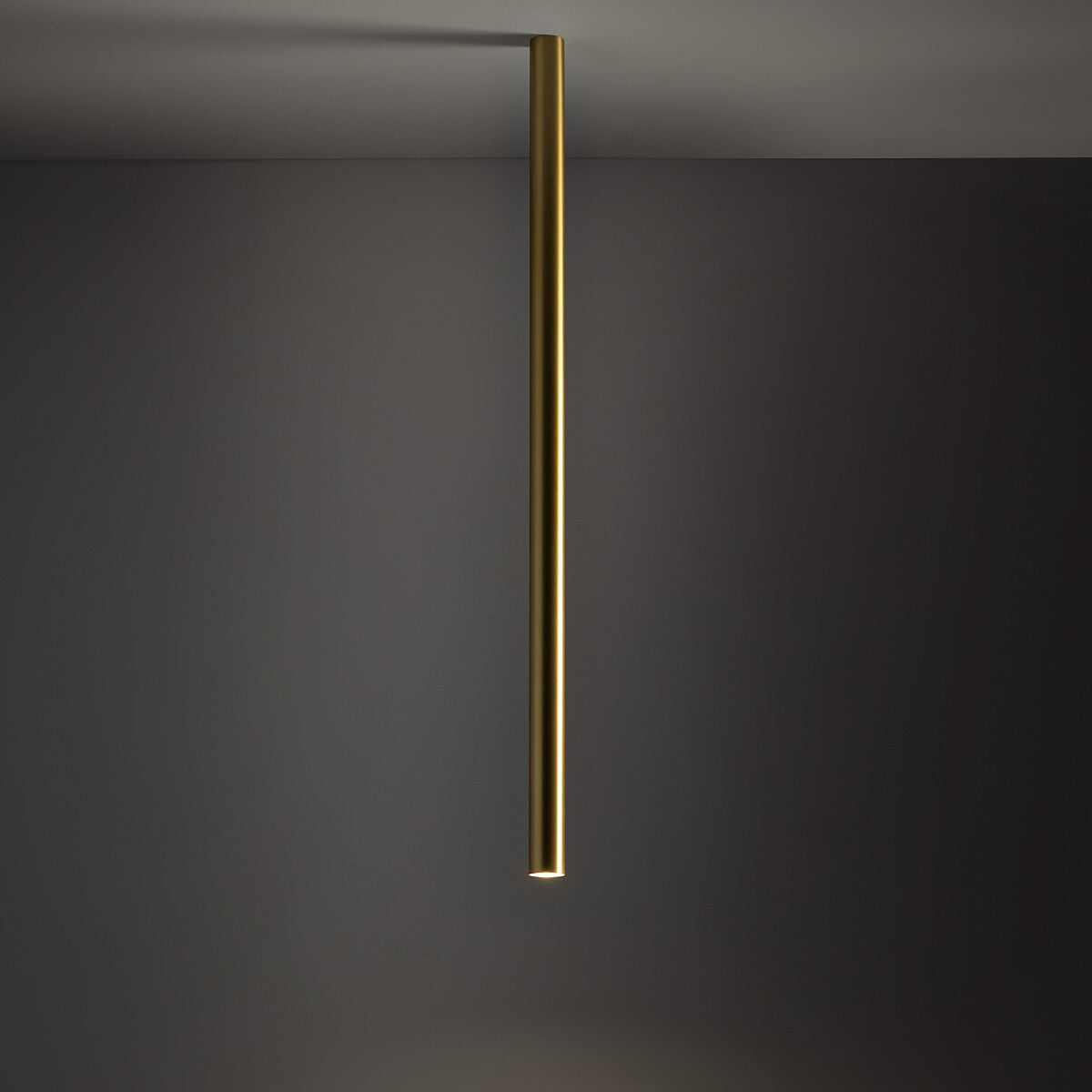 Nowodvorski Lampa downlights natynkowa FOURTY L 10W only LED 50/60Hz - Lity mosiądz - Miedziany 10894 - lampa włączona