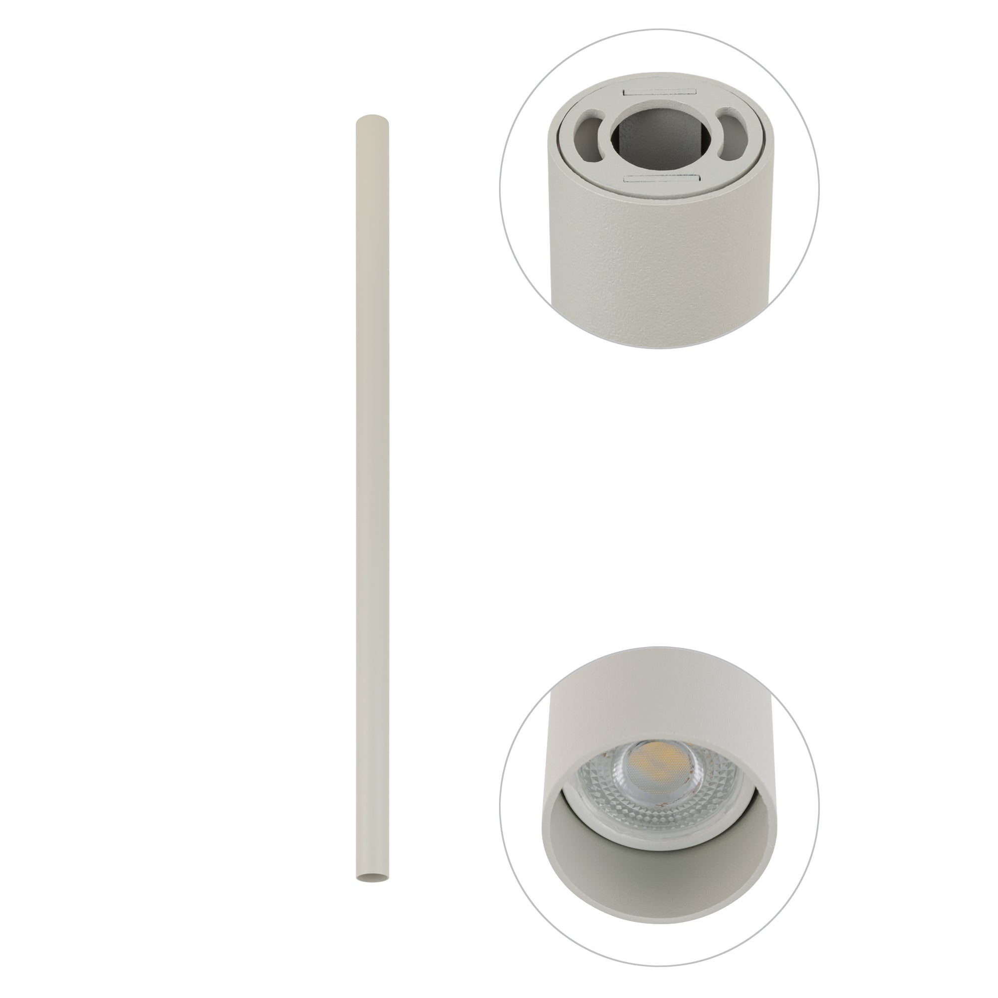 Nowodvorski Lampa downlights natynkowa FOURTY L 10W only LED 50/60Hz - Aluminium lakierowane - Silk gray