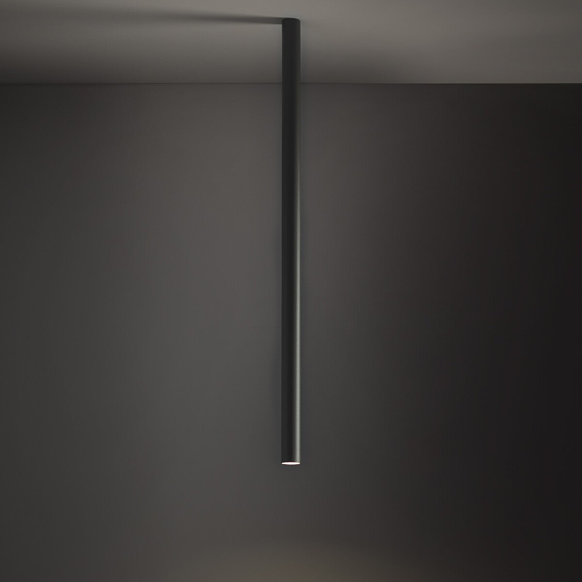 Nowodvorski Lampa downlights natynkowa FOURTY L 10W only LED 50/60Hz - Aluminium lakierowane - Umbra gray 10896 - lampa włączona