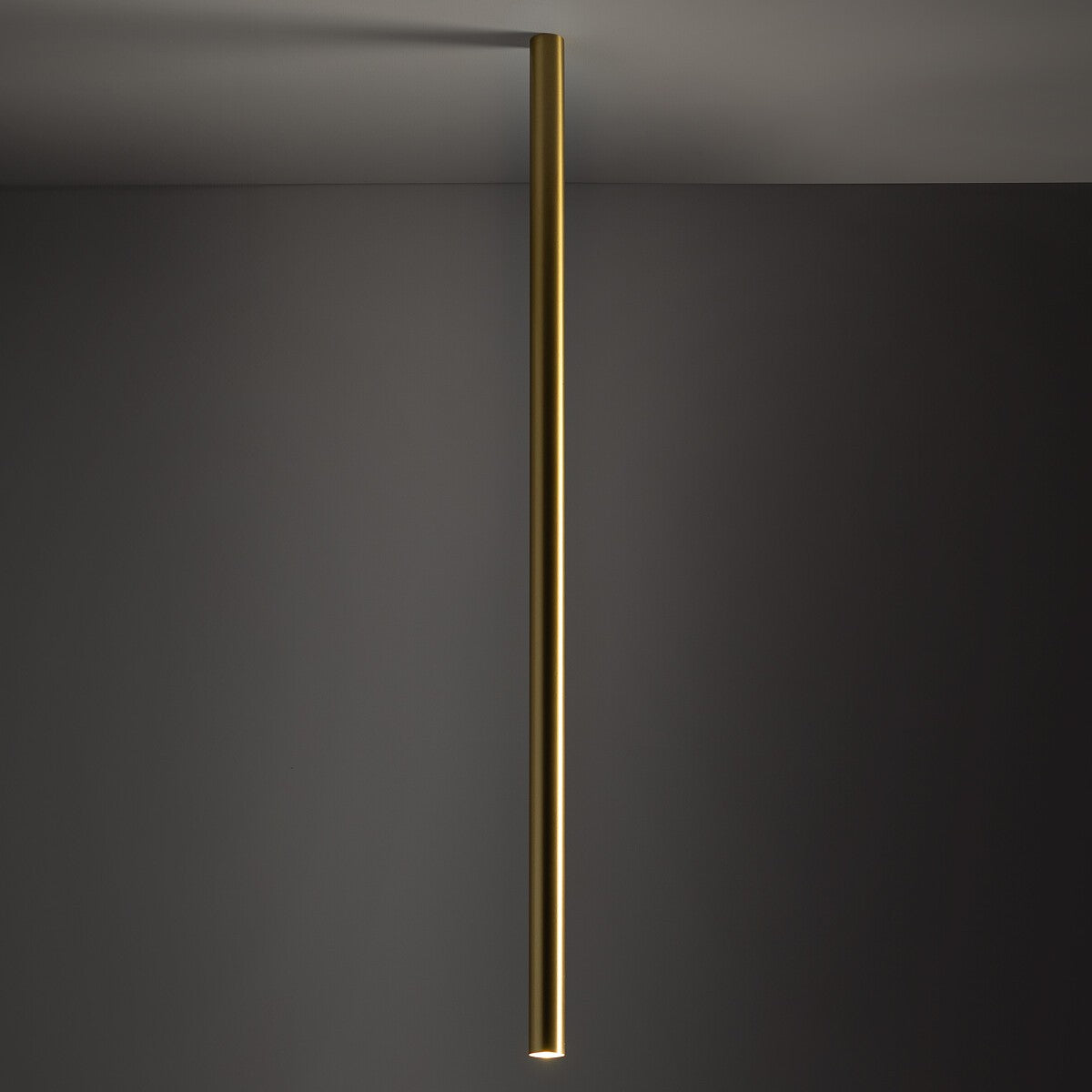 Nowodvorski Lampa downlights natynkowa FOURTY XL 10W only LED 50/60Hz - Lity mosiądz - Miedziany 10897 - lampa włączona