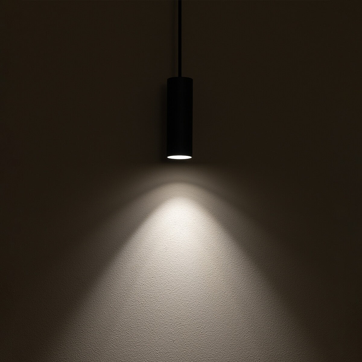 Nowodvorski Lampa wisząca FOURTY S 10W only LED 50/60Hz - Stal lakierowana - Umbra gray 10901 - lampa włączona