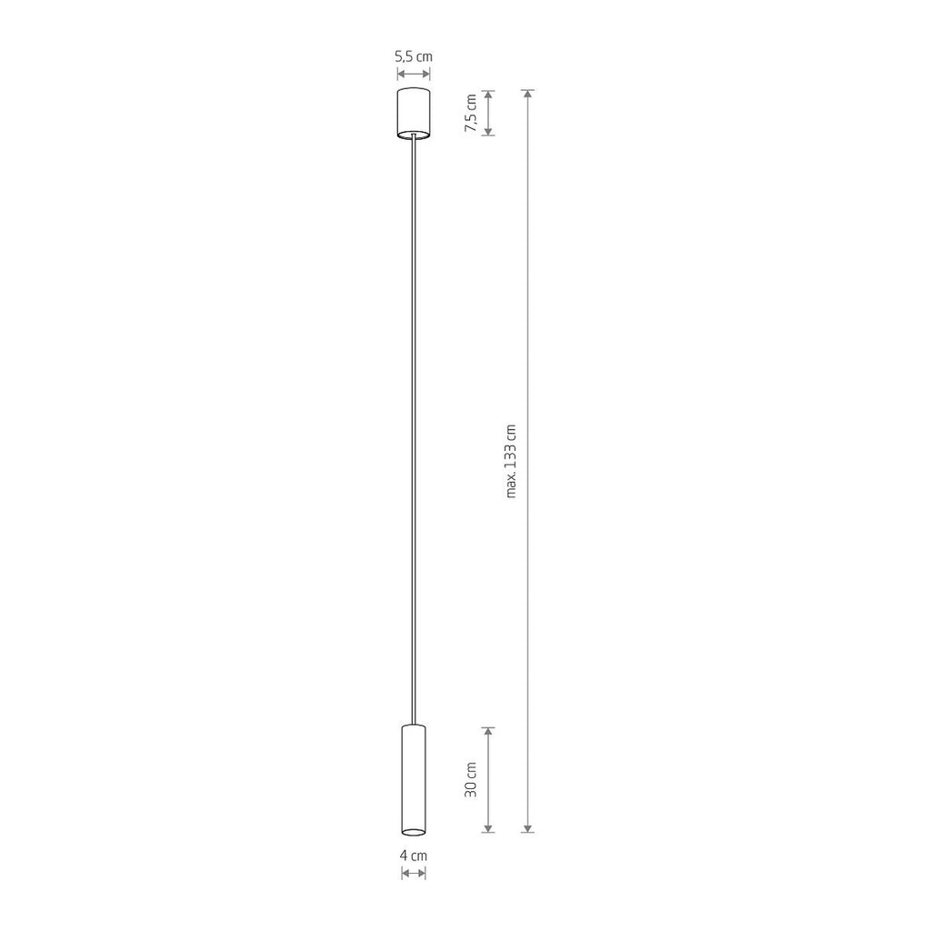 Nowodvorski Lampa wisząca FOURTY M 10W only LED 50/60Hz - Stal lakierowana - Silk gray 10902