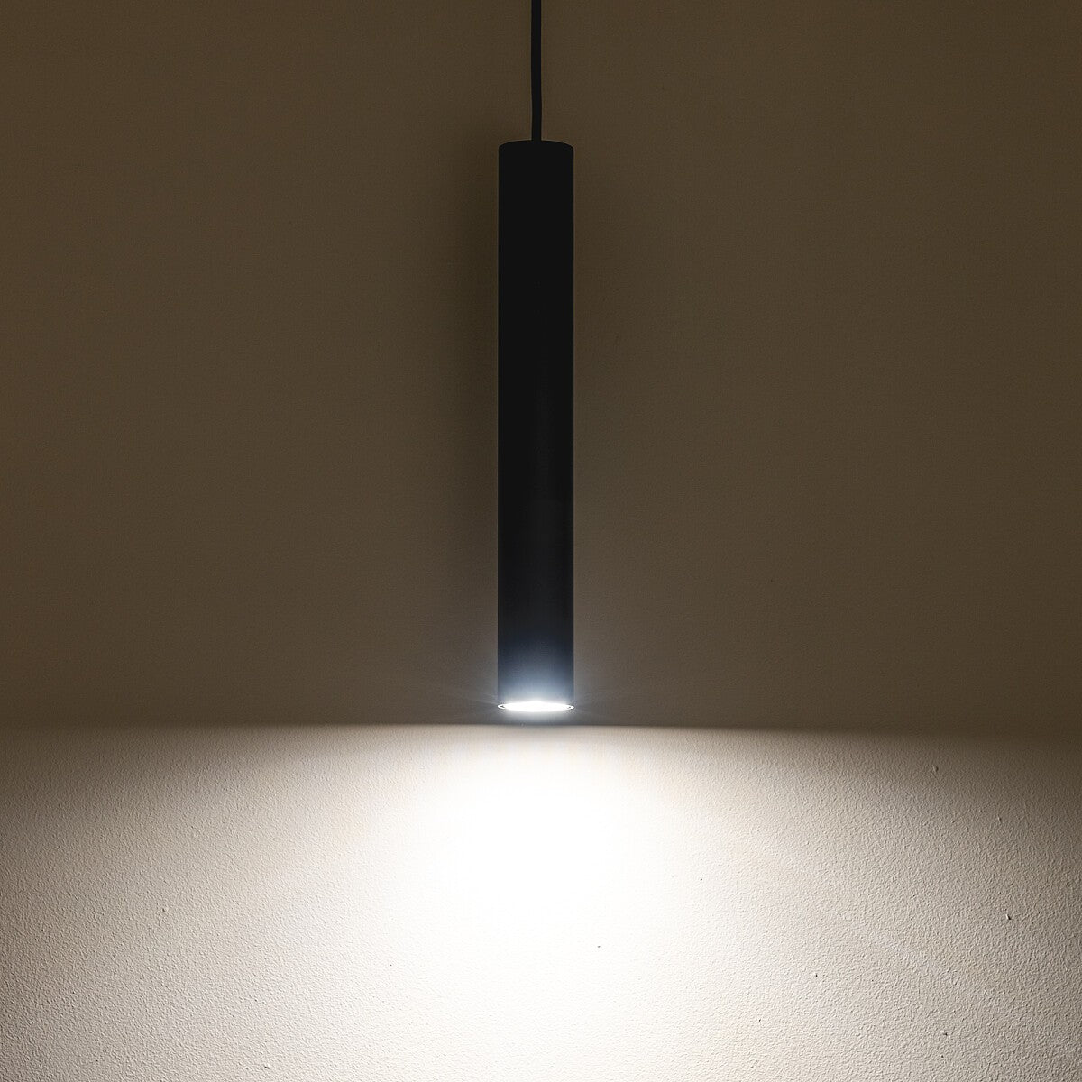 Nowodvorski Lampa wisząca FOURTY M 10W only LED 50/60Hz - Stal lakierowana - Umbra gray 10903 - lampa włączona