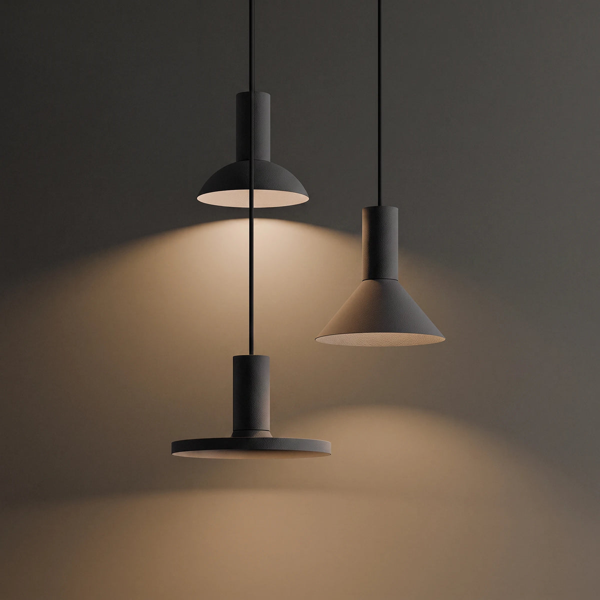 Nowodvorski Lampa wisząca HERMANOS 10W only LED 50/60Hz - Stal lakierowana - Czarny I 10905 - lampa włączona