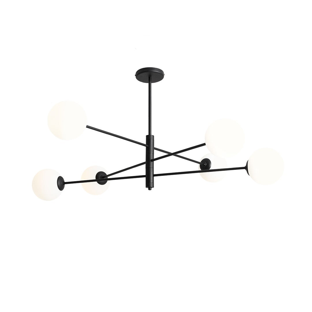Aldex Plafon Homme 6 Black - Metal / szkło - Czarny 1090PL_K1