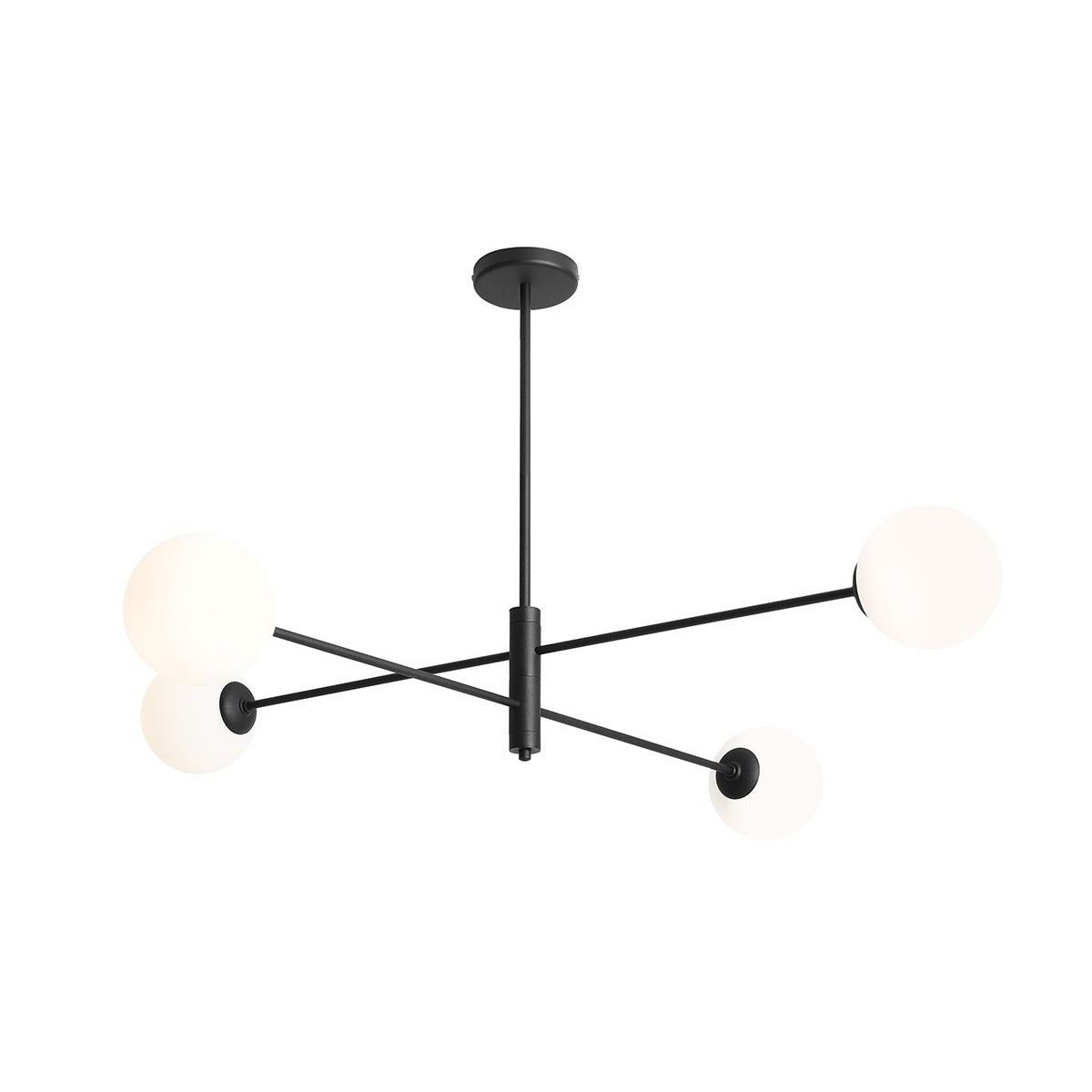 Aldex Plafon Homme 4 Black - Metal / szkło - Czarny 1090PL_L1