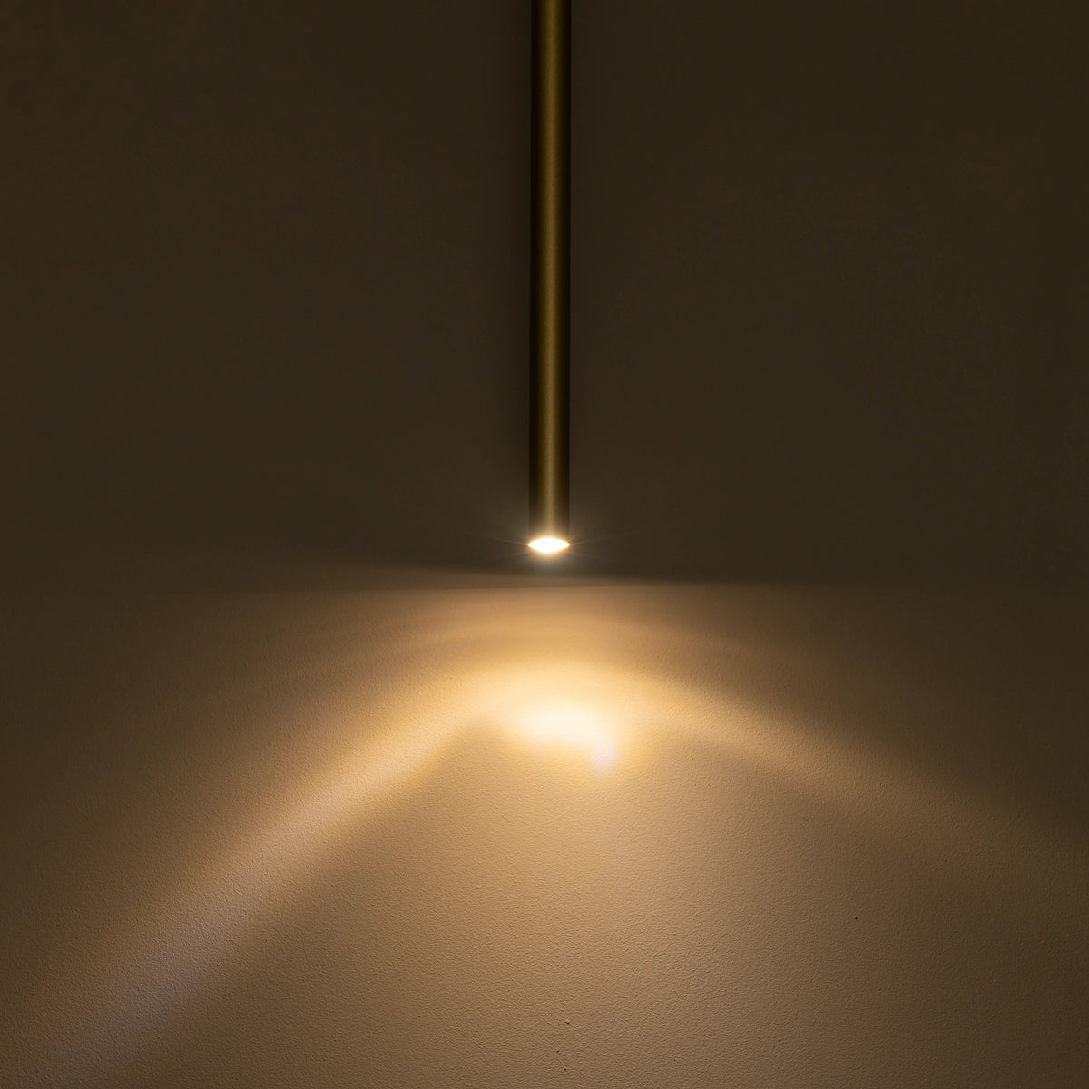 Nowodvorski Lampa downlights podtynkowa LASER 750 10W only LED 50/60Hz - Stal lakierowana - Satynowy złoty 10910 - lampa włączona