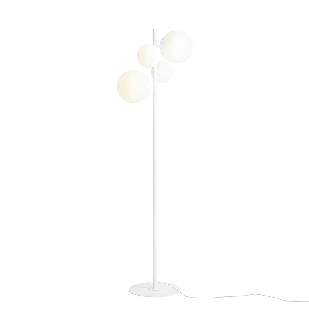 Aldex Lampa Stojąca Bloom White - Metal / szkło - Biały 1091A