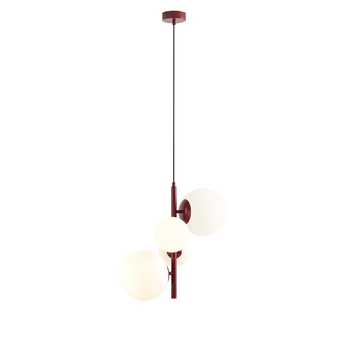 Aldex Lampa Wisząca Bloom 4 Red Wine - Metal / szkło - Bordowy 1091L15