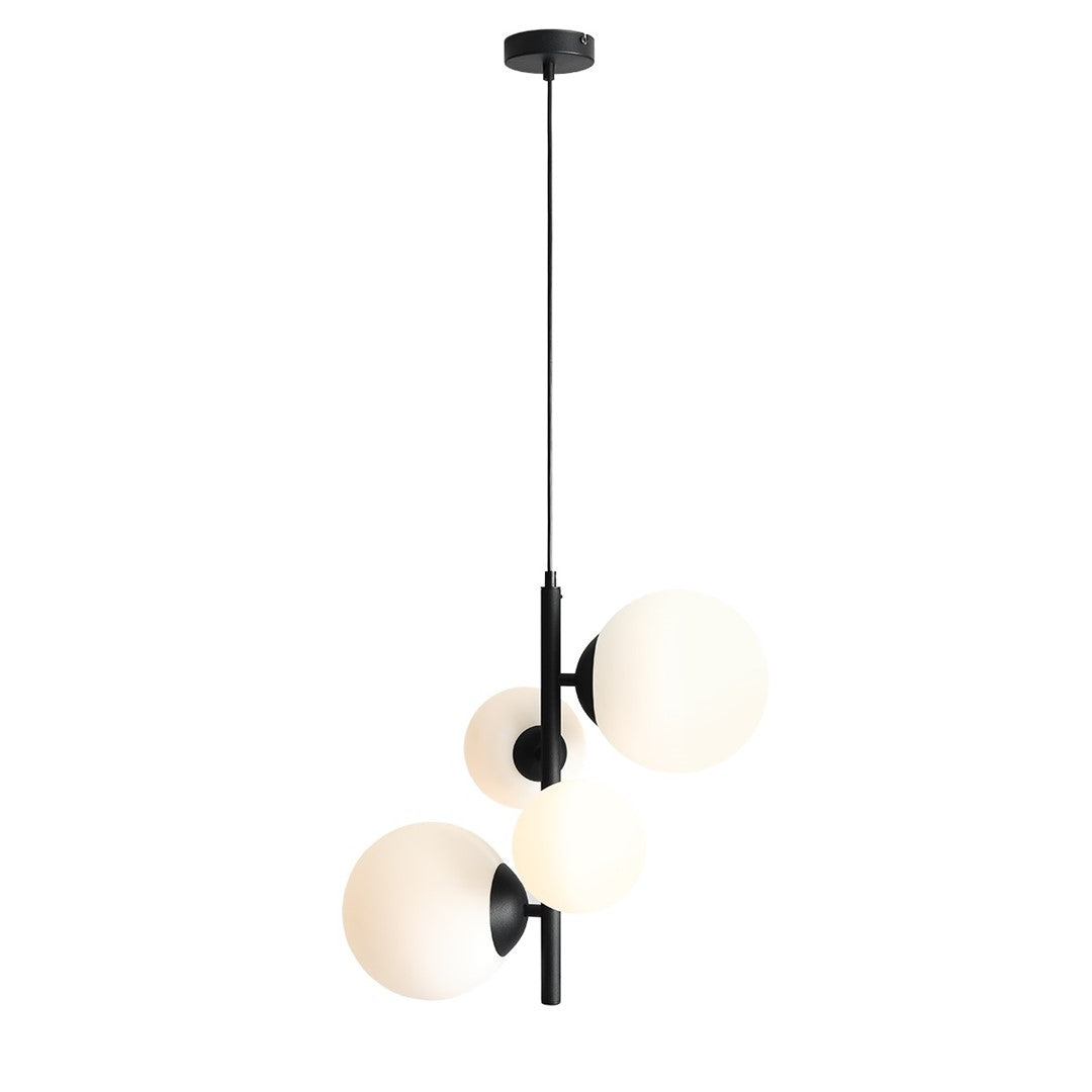 Aldex Lampa Wisząca Bloom 4 Black - Metal / szkło - Czarny 1091L1