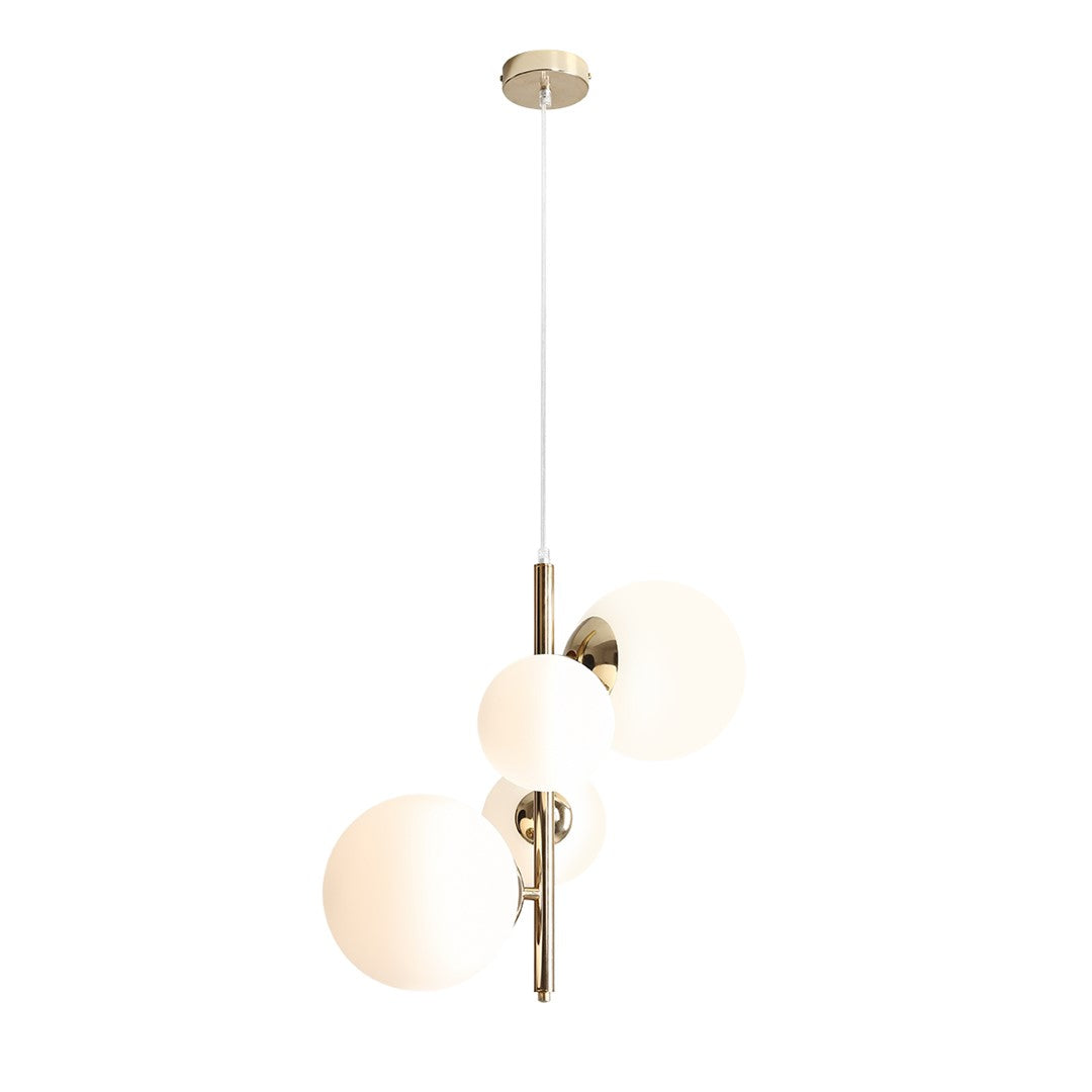 Aldex Lampa Wisząca Bloom 4 Gold - Metal / szkło - Złoty 1091L30