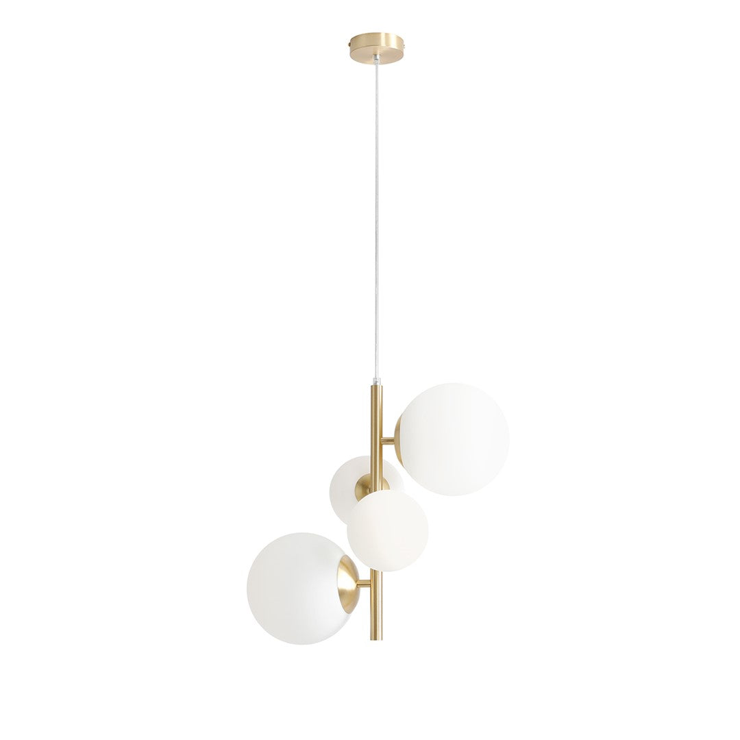Aldex Lampa Wisząca Bloom 4 Brass - Metal / szkło - Mosiądz 1091L40