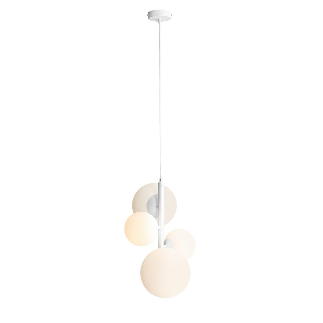 Aldex Lampa Wisząca Bloom 4 White - Metal / szkło - Biały 1091L
