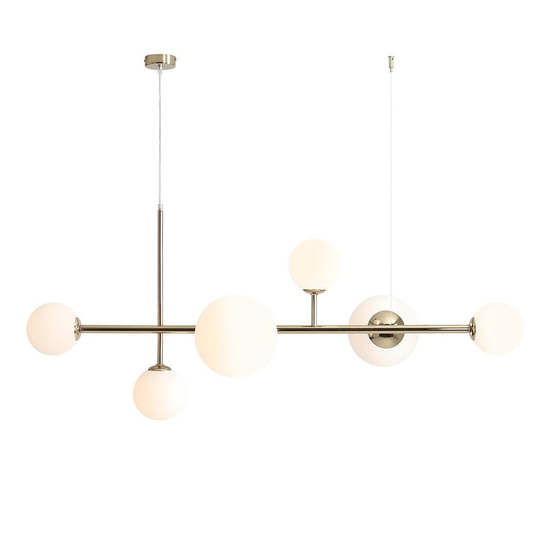 Aldex Lampa Wisząca Dione 6 Gold - Metal / szkło - Złoty 1092K30