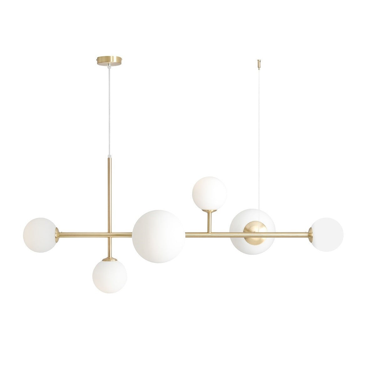 Aldex Lampa Wisząca Dione 6 Brass - Metal / szkło - Mosiądz 1092K40