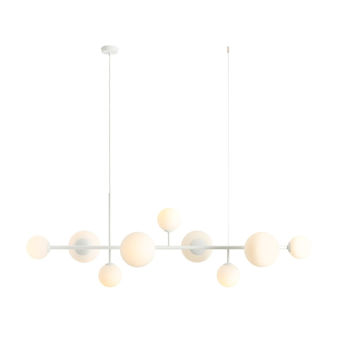 Aldex Lampa Wisząca Dione 9 White - Metal / szkło - Biały 1092N