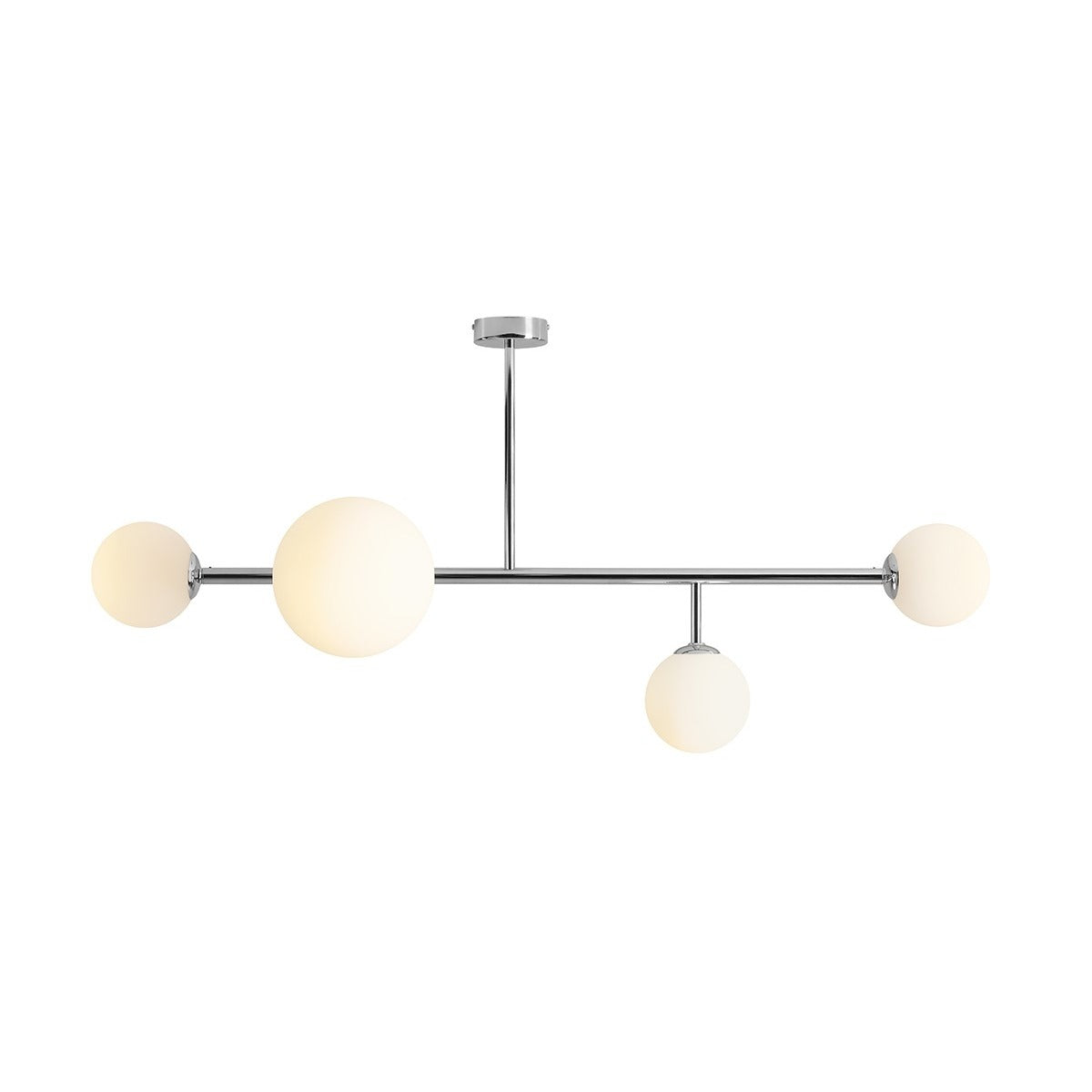 Aldex Plafon Dione 4 Chrome - Metal / szkło - Chrom 1092PL_L4