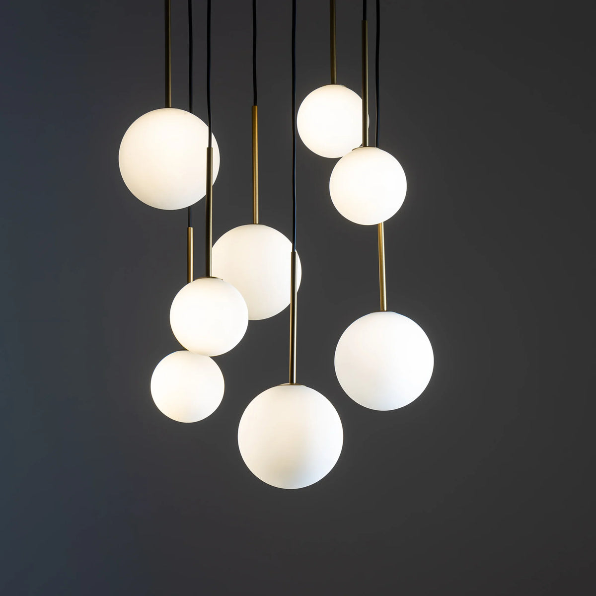 Nowodvorski Lampa wisząca KARO 12W only LED 50/60Hz - Stal lakierowana - Czarny IV 10934 - lampa włączona