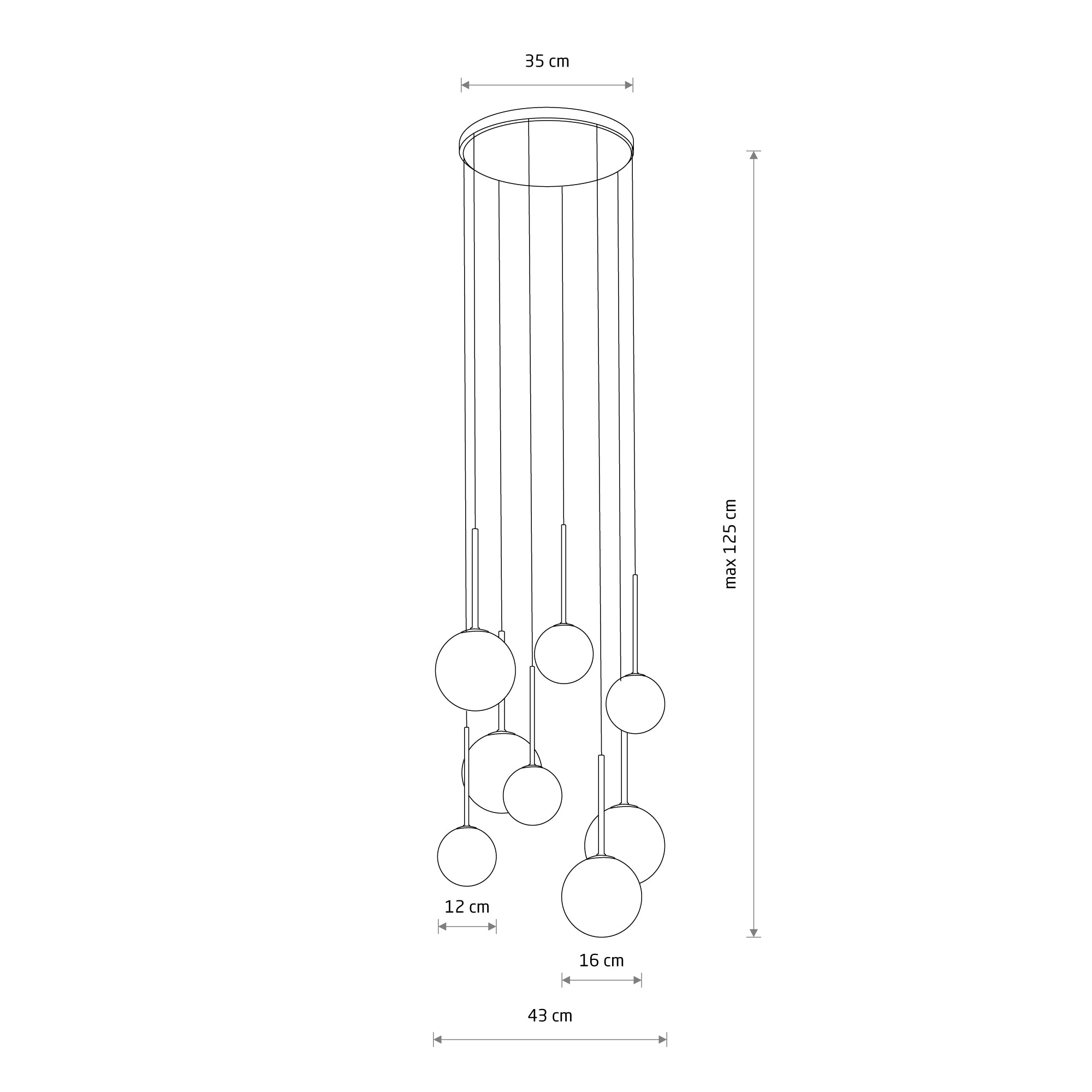 Nowodvorski Lampa wisząca KARO 12W only LED 50/60Hz - Stal lakierowana - Czarny IV