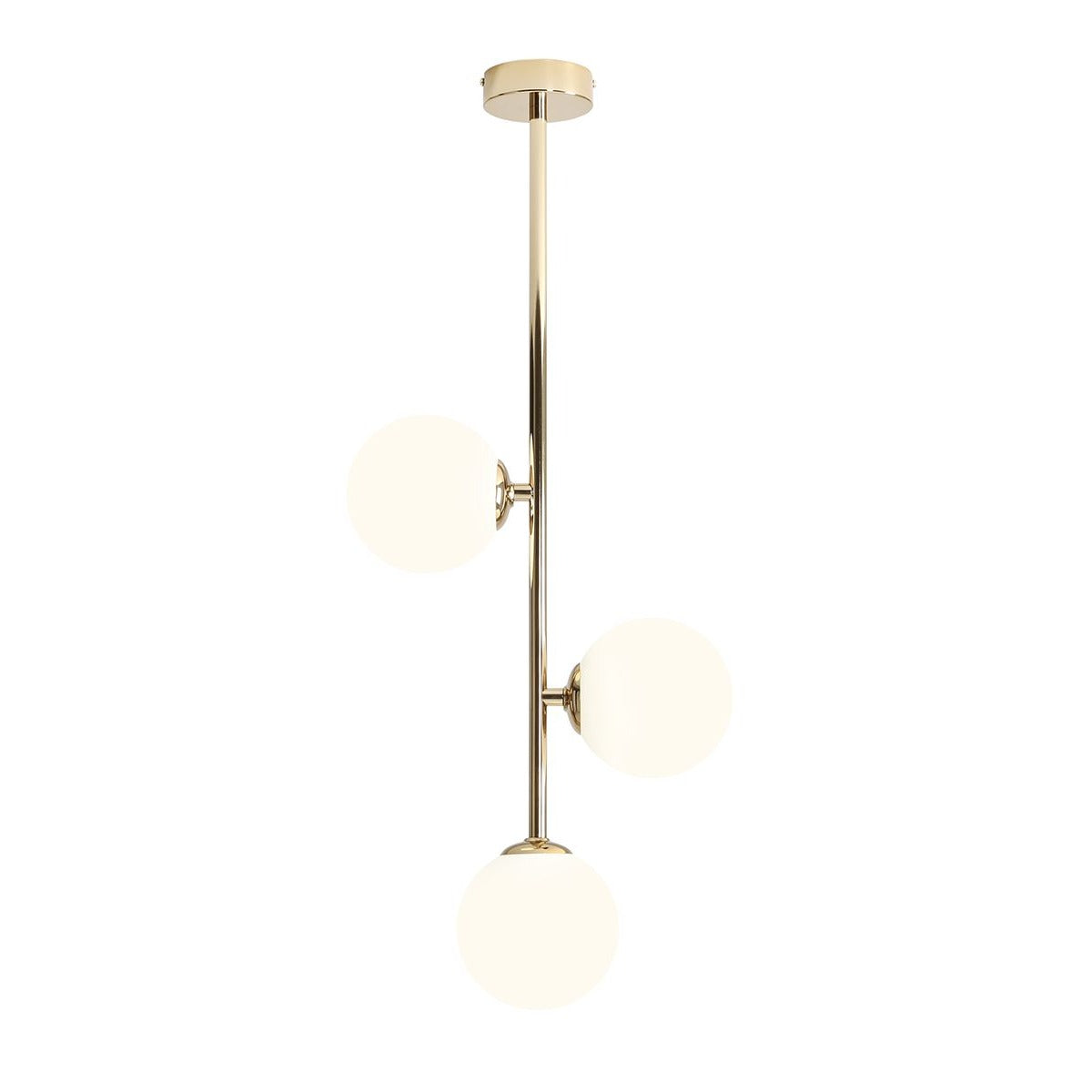 Aldex Plafon Libra 3 Gold - Metal / szkło - Złoty 1094PL_E30