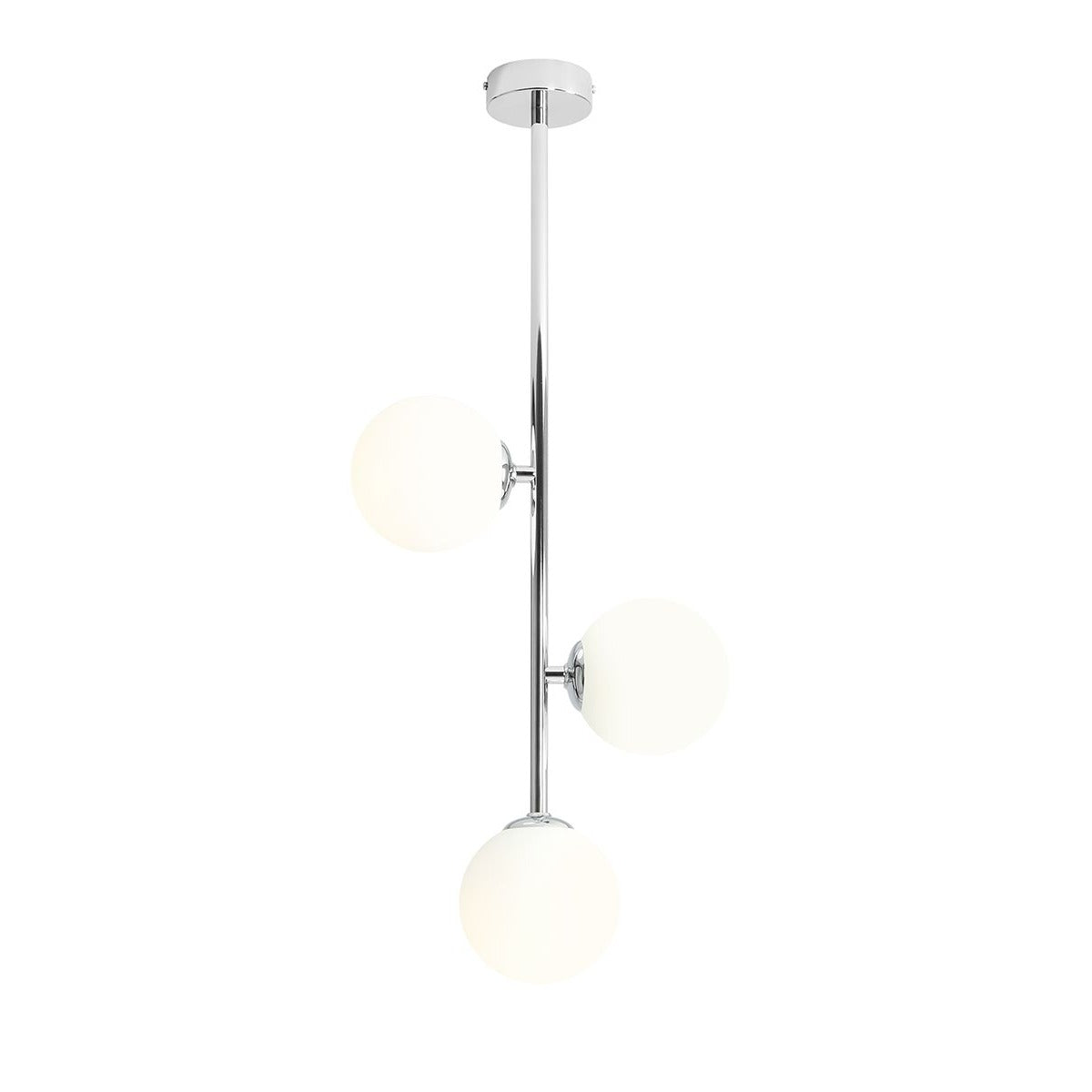 Aldex Plafon Libra 3 Chrome - Metal / szkło - Chrom 1094PL_E4